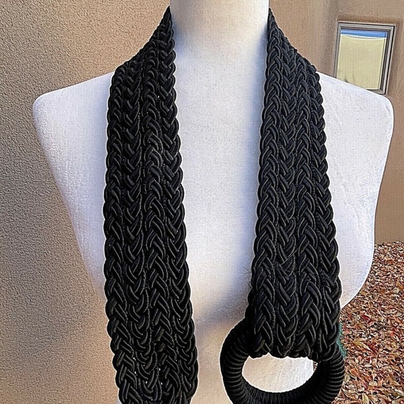 NEW!Juliana Collezione NY Designer Belt Black Braided Style 36 in. Adjustable main image 10